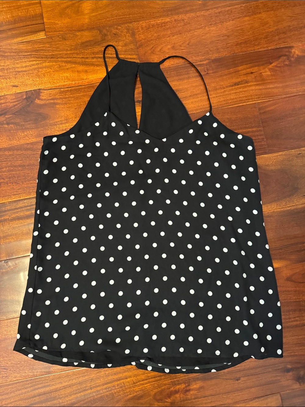 Black Polka Dot Tank Top